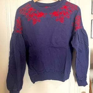 Urban outfitters embroidered sweatshirt M